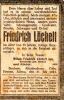 Friedrich G.A. Löchelt Todesanzeige