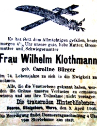 1946 Caroline Bürger Todesn. Zeitung.JPG